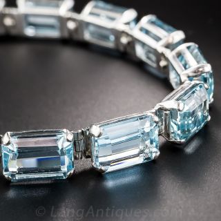 Estate Aquamarine Bracelet - 1