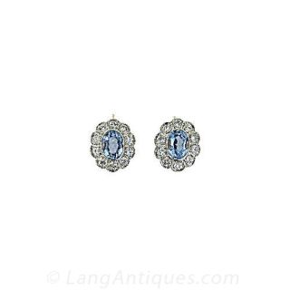 Estate Aquamarine Earrings