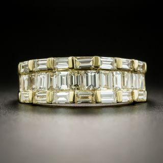 Estate Baguette Diamond Band Ring - 1