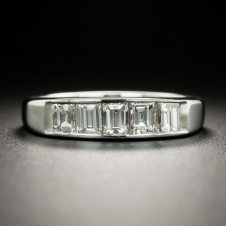 Estate Baguette Diamond Channel Set Band - 2