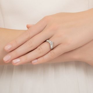 Estate Baguette Diamond Guard Band
