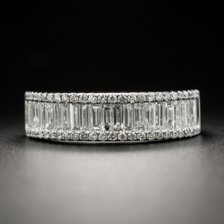 Estate Baguette Diamond Half Band - 1
