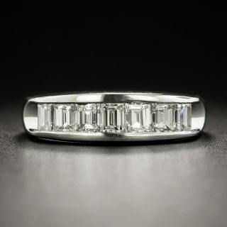 Estate Baguette Diamond Wedding Band  - 2