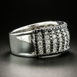 Estate Black and White Diamond Ring