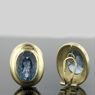 Estate Blue Topaz Earrings