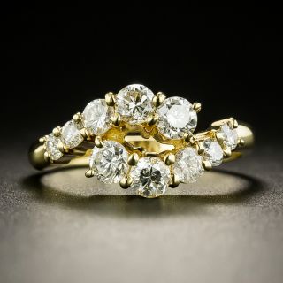 Estate Bypass Diamond Ring - 3
