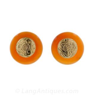 Estate Carnelian Earrings