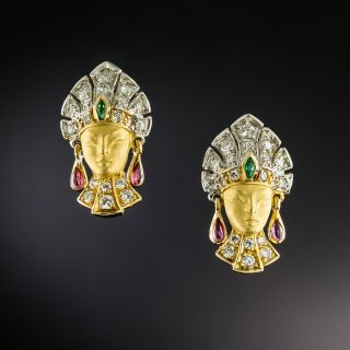 Estate Carrera y Carrera 18K Femme Earrings, Spain - 3