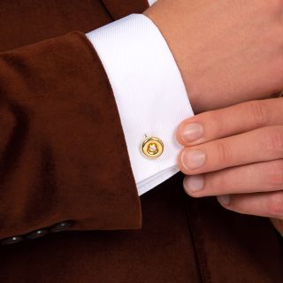 Estate Cartier Diamond Cuff Links