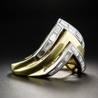 Estate Chevron Diamond Ring