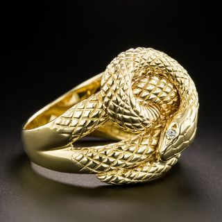 Estate Coiled Snake Ring