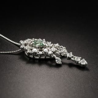 Estate Color Enhanced Diamond Necklace