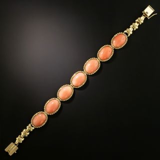 Estate Coral Link Bracelet - 2