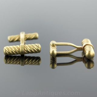 Estate Cufflinks in 18k Yellow Gold