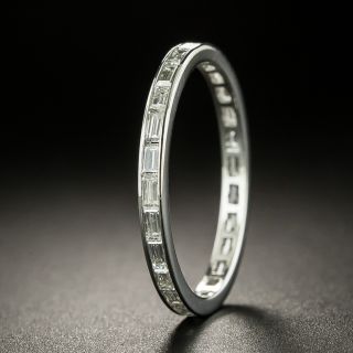 Estate Diamond Baguette Eternity Band, Size 6 1/2 - 2