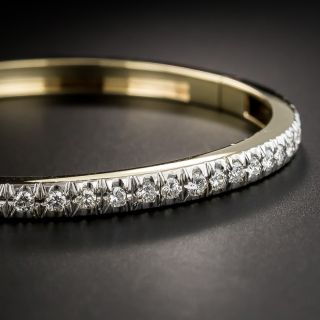 Estate Diamond Bangle Bracelet - 2