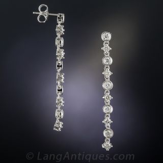 Estate Diamond Dangle Earrings