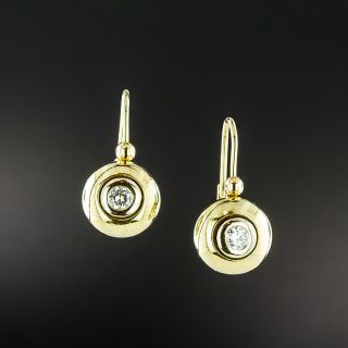 Estate Diamond Drop Earrings - 2