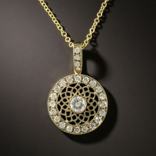Estate Diamond Drop Necklace - 2