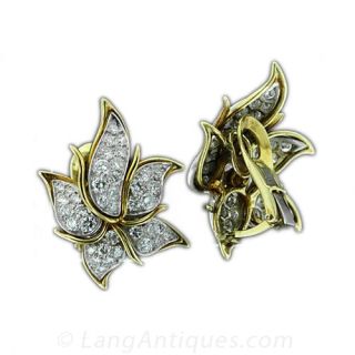 Estate Diamond Earrings