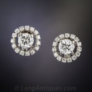 Estate Diamond Earrings