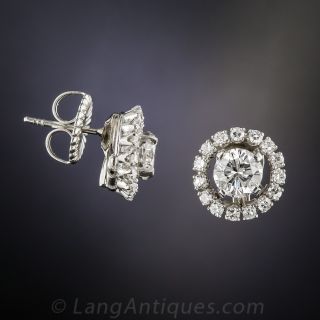 Estate Diamond Earrings