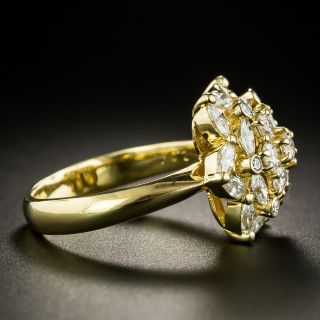 Estate Diamond Floral Cluster Ring