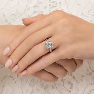 Estate Diamond Flower Cluster Ring