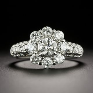 Estate Diamond Flower Cluster Ring - 2