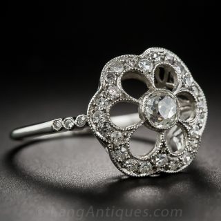 Estate Diamond Flower Ring