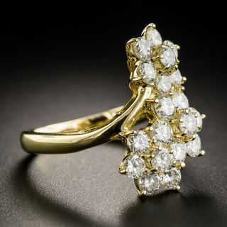 Estate Diamond Flower Spray Ring