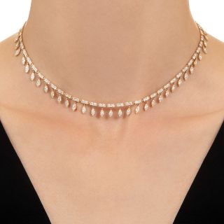 Estate Diamond Fringe Necklace