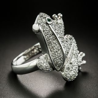 Estate Diamond Frog Ring