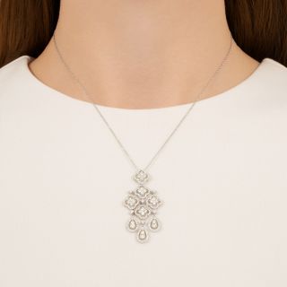  Estate Diamond Girandole Necklace