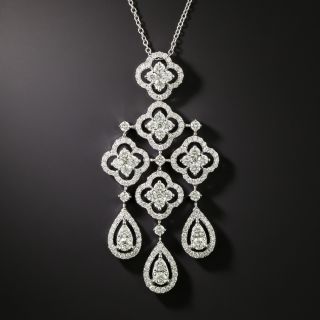  Estate Diamond Girandole Necklace - 2