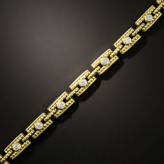 Estate Diamond Link Bracelet  - 3