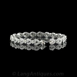 Estate Diamond LInk Bracelet