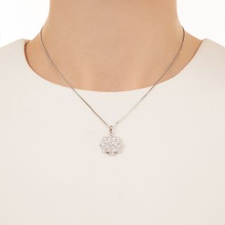 Estate Diamond Star Cluster Pendant