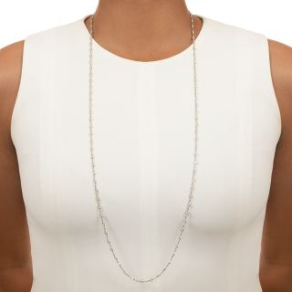 Estate Diamond Station Chain, 16.50 Carats