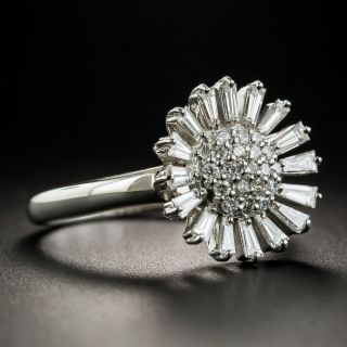 Estate Diamond Sunburst Ring