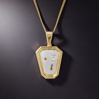 Estate Diamond Tennis Necklace by T&Z - 1