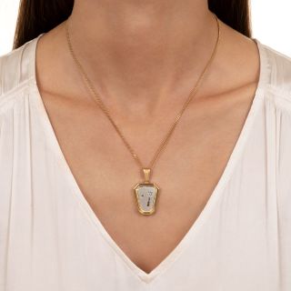 Estate Diamond Tennis Necklace by T&Z