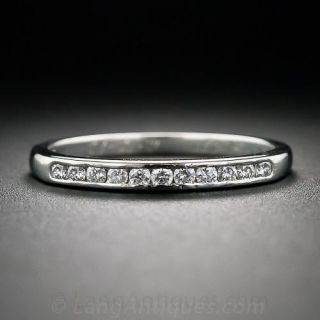 Estate Diamond Wedding Band by Oscar Heyman 