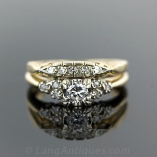 Estate Diamond Wedding Set