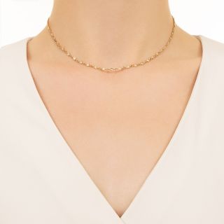 Estate Diamonds-by-the-Yard Necklace - 16 Inches