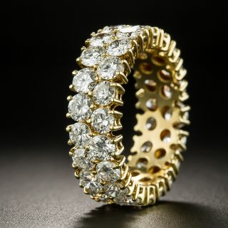 Estate Double Diamond Eternity Band, Size 5 - 2