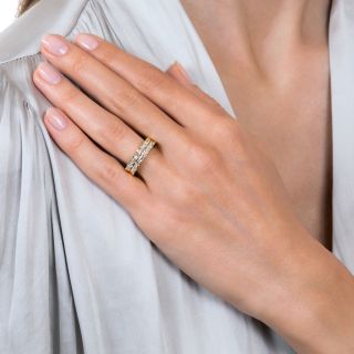 Estate Double-Row Baguette Diamond Band