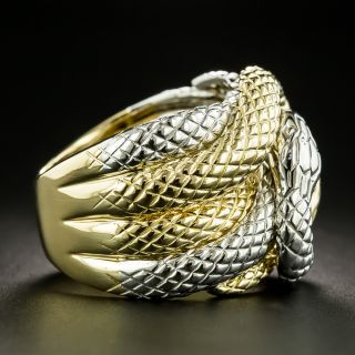 Estate Double Snake Ring