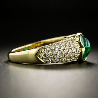 Estate Emerald and Diamond Four-Leaf Clover Ring