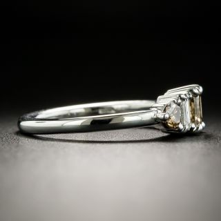 Estate Fancy Brown and White Diamond Ring